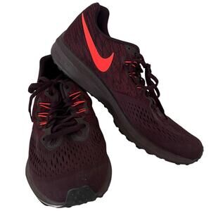 Men's Nike Zoom Windflo 4 Running Sneaker Shoes Dark Burgundy - Size: 10.5